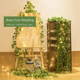 2/5/10M Ivy String Lights 20/50/100 LEDs Solar Fairy Lamp 8 Modes Hanging String Light for Garden Wedding Party Christmas Decor