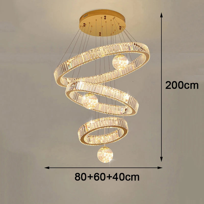 home decorationPendant lights, luxury crystal living room chandelier, bedroom Pendant lamp, ceiling light, indoor lighting