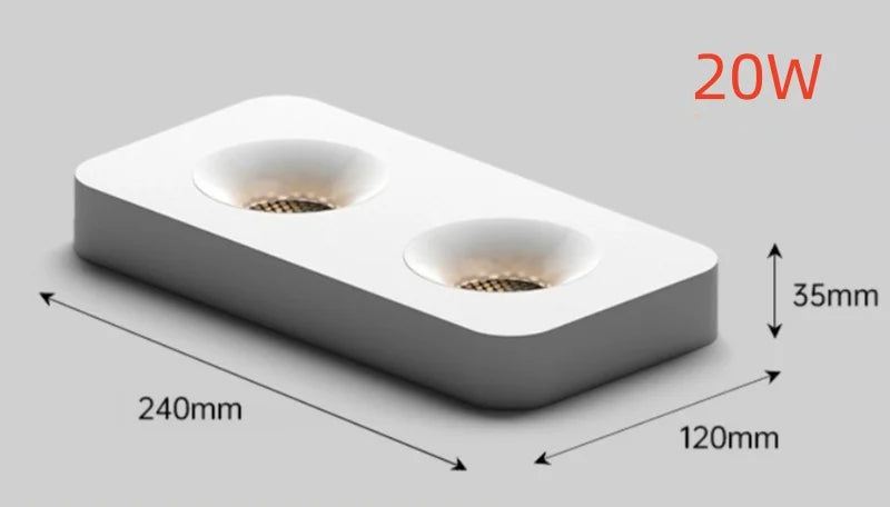 Fashionable ultra-thin 3.5CM surface mounted anti glare full spectrum COB tube lamp, home living room hallway, no opening