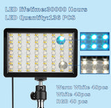 2023 LED Photography Video Light Panel Lighting Photo Studio Lamp Kit For Shoot Live Streaming  With Tripod Stand RGB Filters