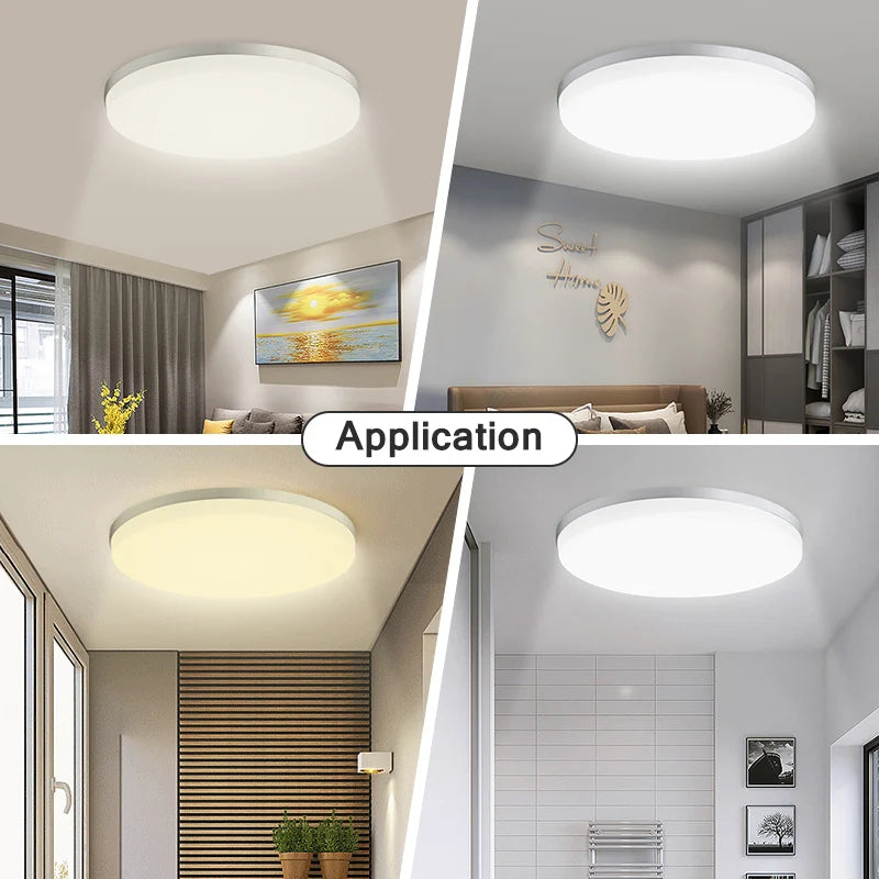 Round Led Ceiling Lamp 48W 24W 18W LED Ceiling Light for Living Room Kitchen Bedroom Lighting