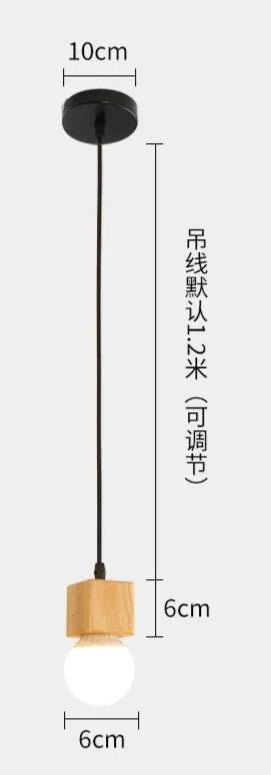 Minimalist Creative Chandelier Dining room Bedroom Living Room Bar Clothing Store restaurant Vintage Wooden Pendant Lights Hot