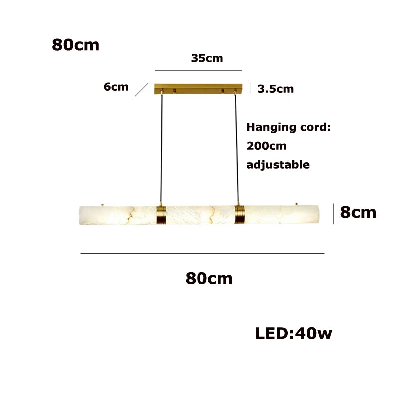 Elevate Your Dinning Room With Our Marble Cylinder Led Pendant Light Dimming Function White Linear Alabaster Gold Silver