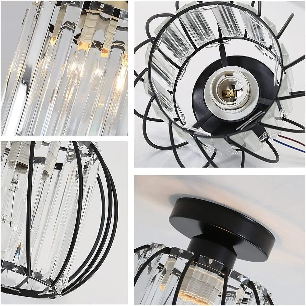 Nordic Modern K9 Crystal Ceiling Lights Indoor Ceiling Lamp Hallway Stairs Bedroom Lustre's Dining Room Fixtures Home Decors