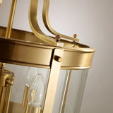 Modern Copper Chandelier European style Glass Golden Luxury Indoor Pendant Light For Dining Room Living Room Hotel Aisle