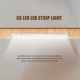 LED 50CM 12V 36 LED 5050 SMD Hard Strip Bar Light Aluminum Rigid White
