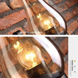 Personalized loft industrial style Nordic Mediterranean creative restaurant American wrought iron corridor decorative wall lamp