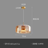 Zhongshan glass lighting fixtures Nordic modern minimalist  bar counter restaurant chandelier living room art designer iron
