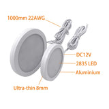 12V Ultra-Thin LED Campervan Interior Light (3W / 5W) - Mini Recessed Downlight for Caravan, RV & Cabinets