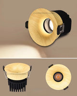 Dimmable embedded LED downlights, spotlights, COB ceiling lights, 9W,12W 15W,18W indoor lighting for living rooms and kitchens