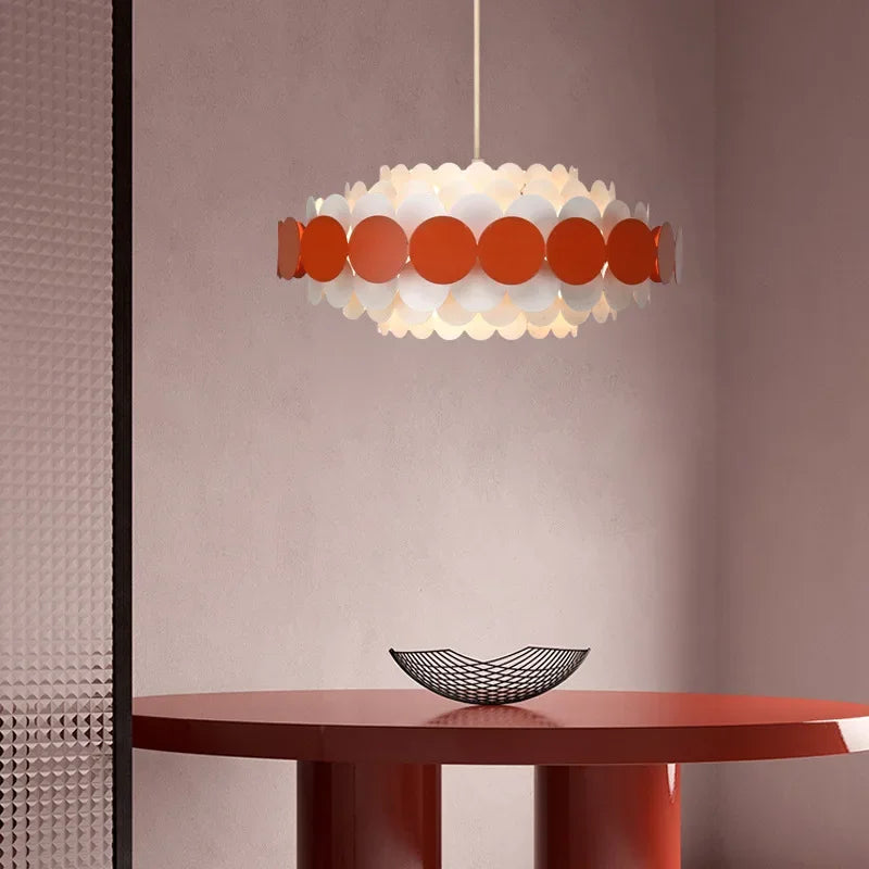 Modern Minimalist LED Colorful Pendant Light - Creative Multi-Color Ceiling Chandelier Lamp Fixture for Dining Room, Living Room & Bedroom Decor