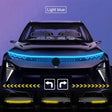 LED Car Hood Light with Turn Signal Scan and DRL.