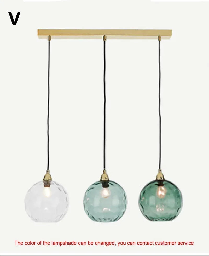 Designer  Stained Glass Chandelier For Living Room Restaurant Classical  Color Hanging Lamp Fixture Bedroom