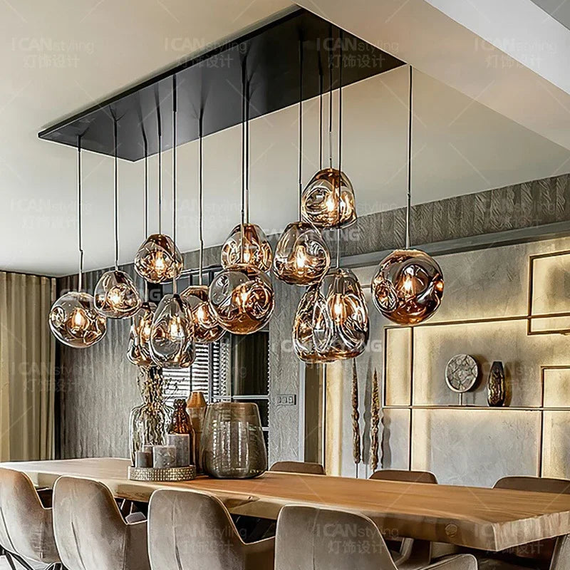 Modern home decor led lights pendant light lamps forstaircase Chandeliers for living room hanging light indoor lighting