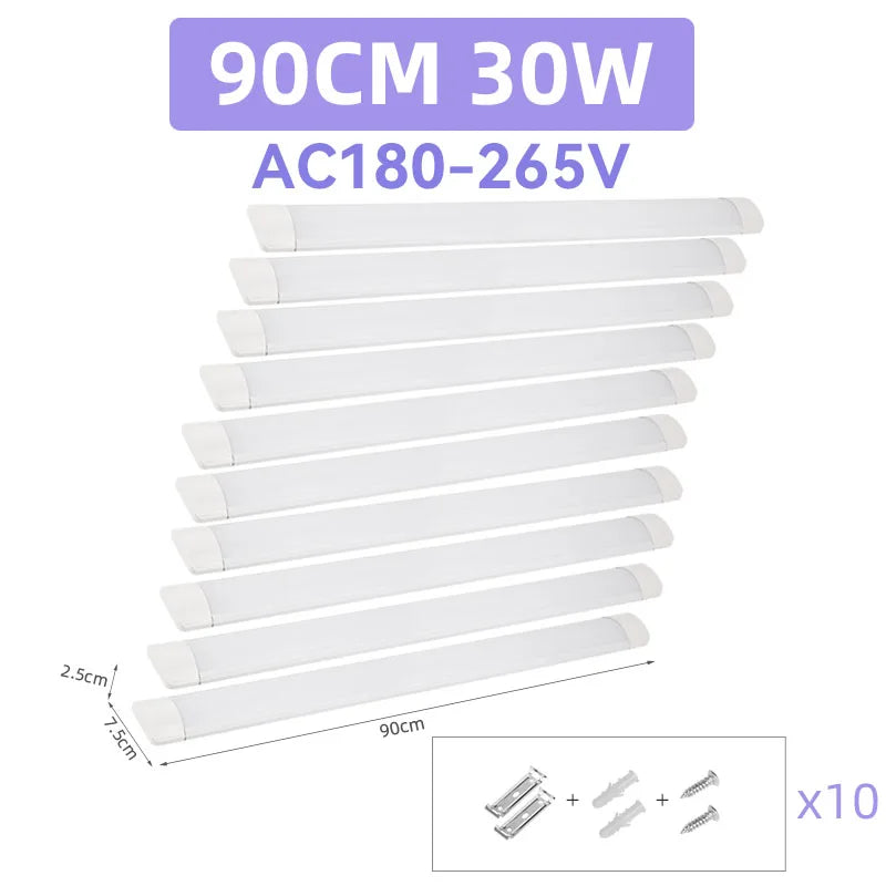 Home Indoor Light Strip High Brightness 90/120cm Tube Linear LED Tube Lamp 220v Lighting Bulb For Bedroom Kitchen Cabinet Lamps