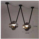 Italy New Designer Luxury Glass LED Pendant Lamp Living Room Bedroom Bar Restaurant Leather Chandelier Interiordecor Lighting