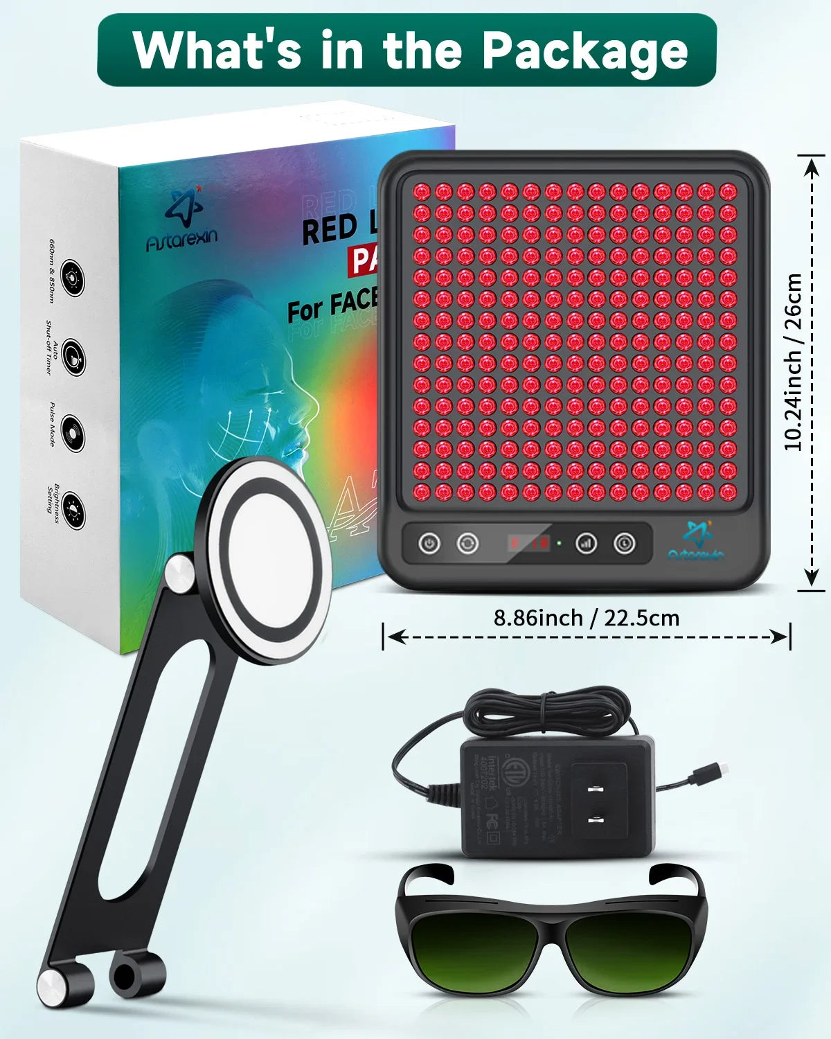 Red Light Therapy Panel Device LED Facial Anti-inflammatory Skin Care Light 660nm850nm Lamp for Anti-Aging Pain Relief