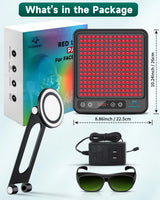 Red Light Therapy Panel Device LED Facial Anti-inflammatory Skin Care Light 660nm850nm Lamp for Anti-Aging Pain Relief