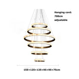 LED Luxury Marble Golden Black Lustre Hanging Lamp Chandelier Lighting Suspension Luminaire Lampen For Living Room