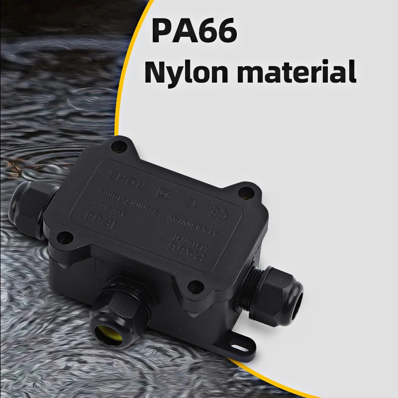 IP68 Waterproof Submersible Junction Box - Weatherproof Outdoor Cable Connector & Electrical Box for Underwater & Garden Use