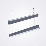 4ft Modern LED Linear Light (1200mm, 40W) - Suspended Chandelier & Ceiling Strip Lamp for Office, Shop & Home Decor