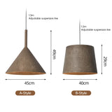 40cm Modern Pendant Light - E27 Hanging Lamp for Bedroom & Kitchen (3-5㎡)