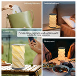 Modern LED Bedside Lamp - Minimalist Foldable Nightstand Light for Reading