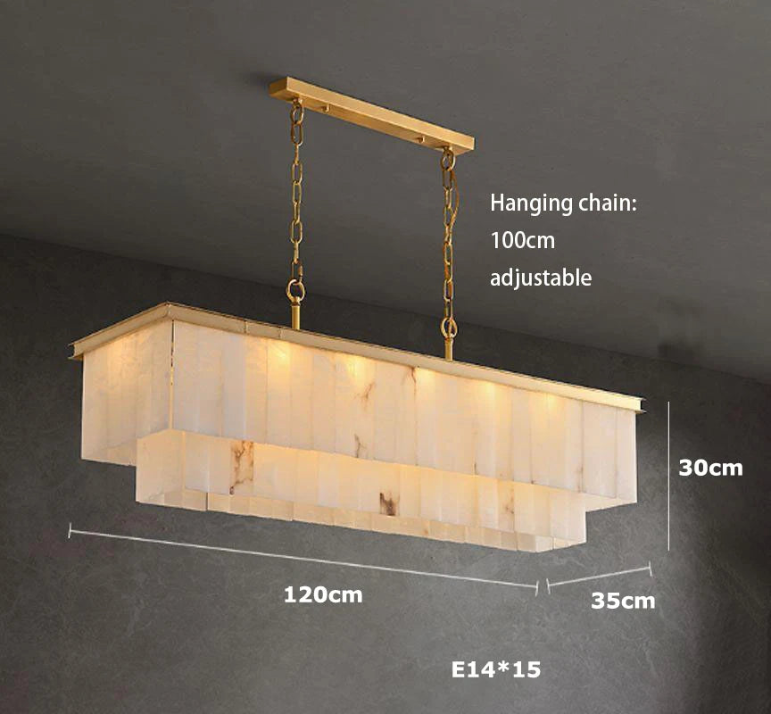 2026 Marble Series Gold Chrome Dimmable Led Chandelier Lighting Lustre Suspension Luminaire Lampen For Living Room