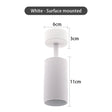 44239492546817GU10 Spotlight Ceiling Surface Mounted Spot Light Shell White Black Adjustable Retail Shop Spot Lamp Housing