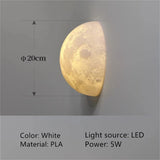 Half Circle Lunar Ceiling Light, Half Circle Wall Light, Hallway Staircase, Bedroom, Bedside, Dining Room, Creative Wall Light