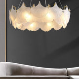 Modern Luxury Lustre Led Glass Chandelier Living Dining Room Circle Pendant Lights Indoor Decoration Home Hanging Lamps Luminair