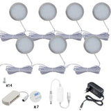 Tuya Wifi 12V LED Under Cabinet Lighting Dimming White/ Warm White Kitchen Counter Furniture Lighting Kit for Alexa Google Home