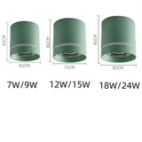 Dimmable Cylinder LED Downlights 7W 12W Ceiling Spot Lights AC110V 220V Background Lamps Indoor Lighting Colorful Girl Room