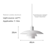 Denmark Louis poulsen ph4/3 Nordic restaurant chandelier flying saucer light study bar designer lamp