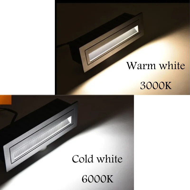 Dimmable 3W 5W 10W LED Wall Lamp Aluminum Stair light Recessed LED Step Lamp Pathway Wall Corner Lamps AC85-265V Wall Light DC12