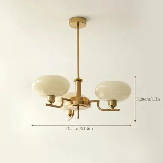 Retro Artistic Design Glass Pendant Light Ball Used in Bedrooms Study Rooms Living Kitchens  Island Chandelier Indoor Hanging