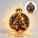 Glowing Christmas Snow Globe Christmas Decorations 2026 Xmas Tree Santa Christmas Bell Christmas Accessories Navidad Gifts