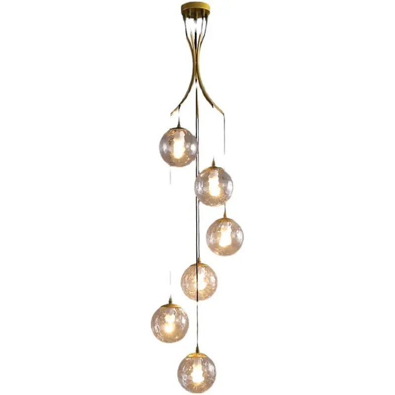Modern Nordic Spiral Staircase Pendant Light for Dining Room Loft Apartment Villa Stairwell Decoration Chandelier Home Decor