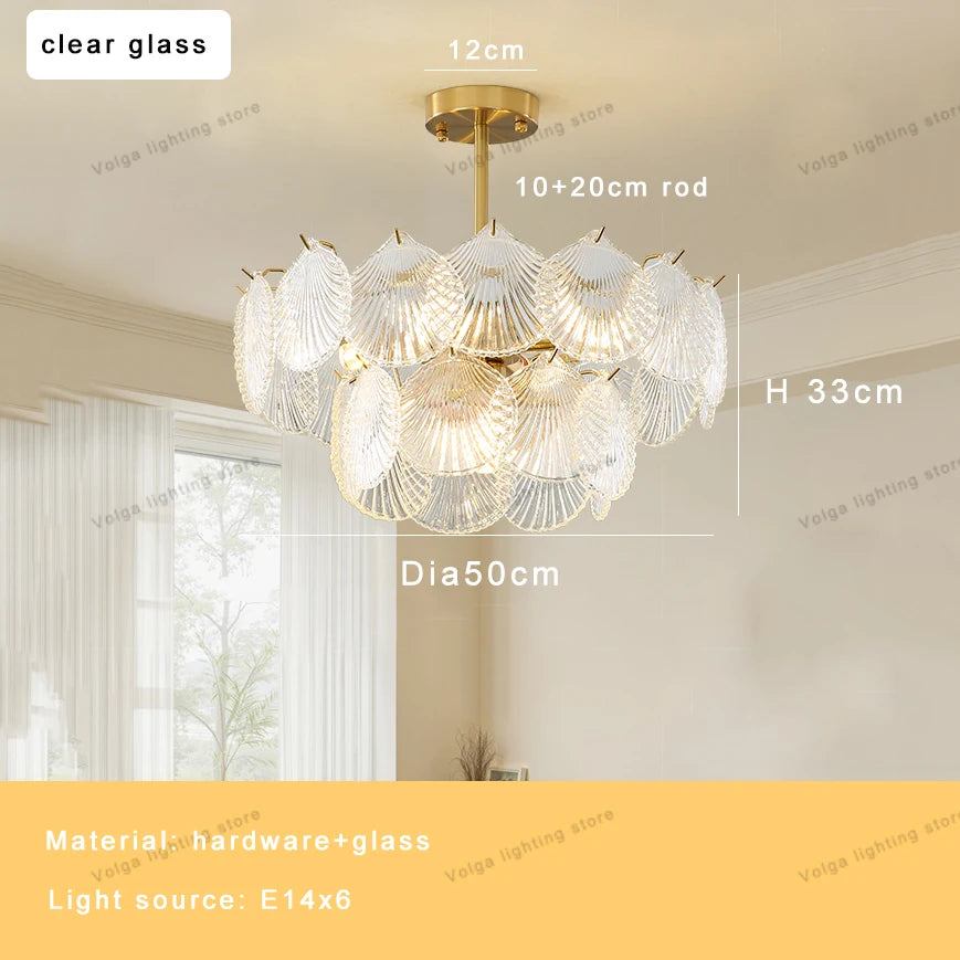 2026 Modern Luxury Frosted Glass Chandelier White, Led E14 Dimmable Light Fixture Nordic FOR Living Room Bedroom Decoration