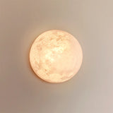 Creative 3D Printing Moon Wall Lamps Modern Living Room Background Wall Decoration Hallway Aisle Stair Bedroom Bedside Wall Lamp