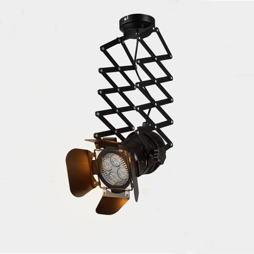 Bar Cafe Track Light Retractable Ceiling Light Showroom Studio LED Spot Light E27 Bulb Live Track Fill Light Factory Wholesale