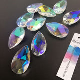 Camal 5Pcs AB Color Glass 38mm Teardrop K9 CRYSTAL Beads DIY Chandelier Pendant Part Lamp Prisms Jewellery Hanging Decoration