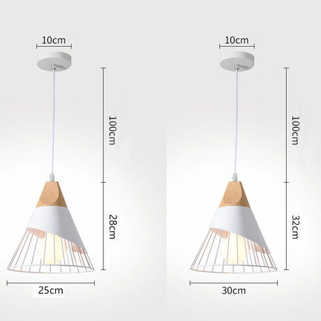 Modern personality E27 LED pendant lights black and white color hanging lamps for bedroom kitchen living room restaurant store