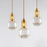 Nordic Simple Glass Ball Chandelier Bar Loft Transparent Crystal Chandelier For Restaurant Bedroom Living Room Lighting