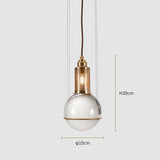 Nordic Simple Glass Ball Chandelier Bar Loft Transparent Crystal Chandelier For Restaurant Bedroom Living Room Lighting