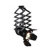 Bar Cafe Track Light Retractable Ceiling Light Showroom Studio LED Spot Light E27 Bulb Live Track Fill Light Factory Wholesale