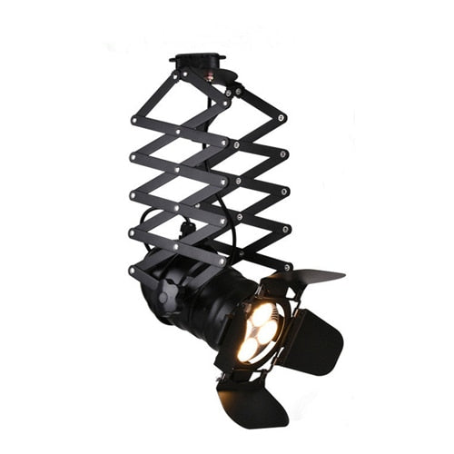 Bar Cafe Track Light Retractable Ceiling Light Showroom Studio LED Spot Light E27 Bulb Live Track Fill Light Factory Wholesale