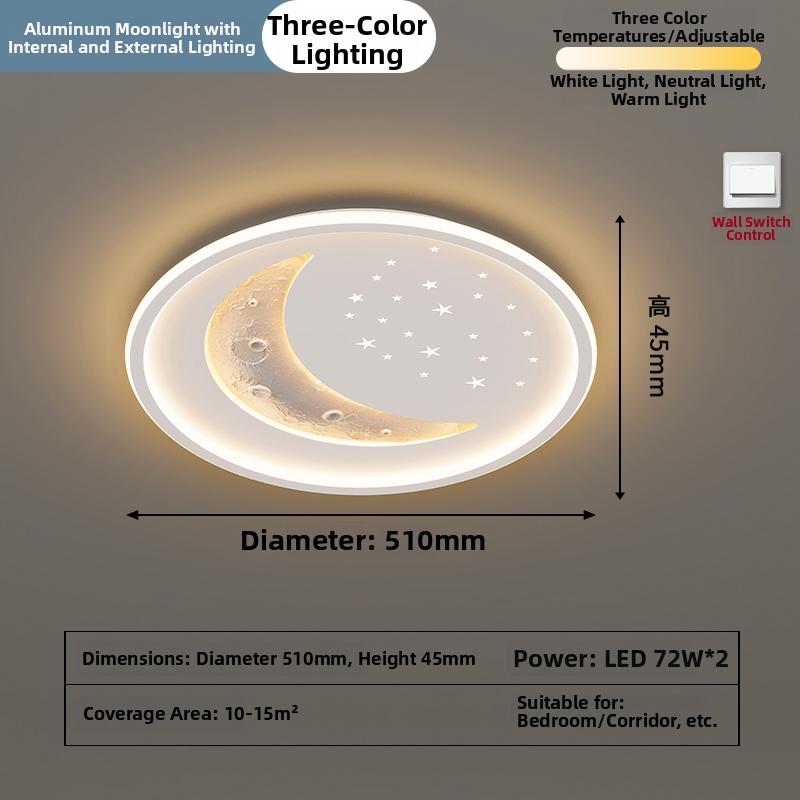 Bedroom Ceiling Lamp Modern Minimalist 2026 New Creative Net Red Cream Style Master Bedroom Room Lamp Minimalist Main Lamp