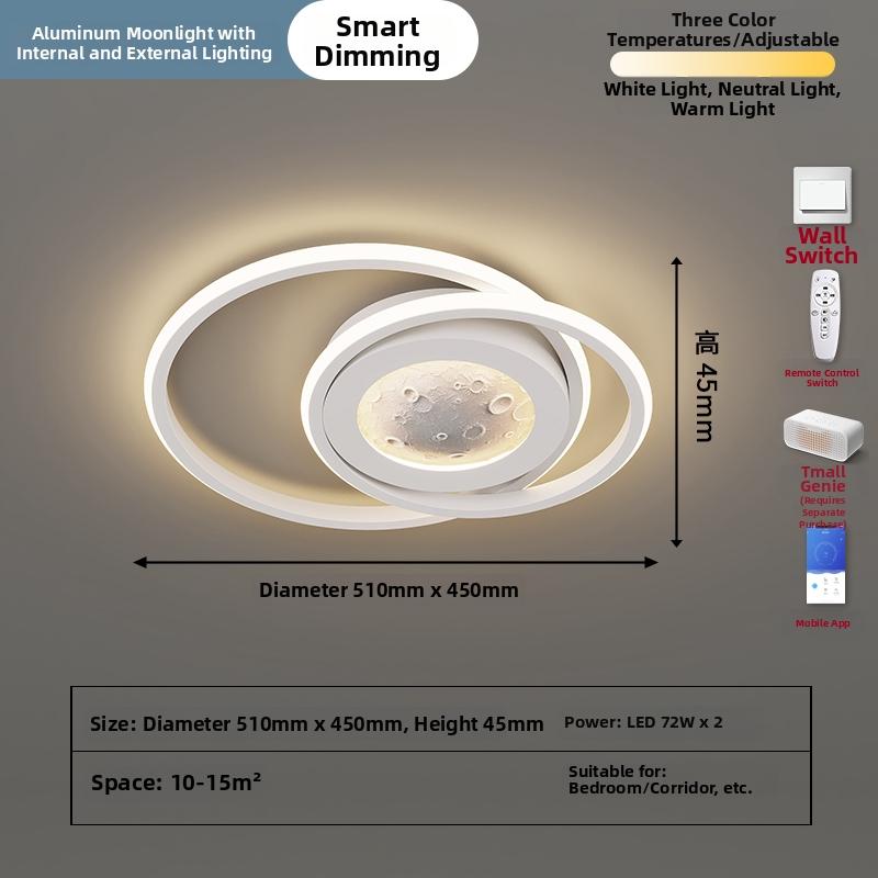 Bedroom Ceiling Lamp Modern Minimalist 2026 New Creative Net Red Cream Style Master Bedroom Room Lamp Minimalist Main Lamp