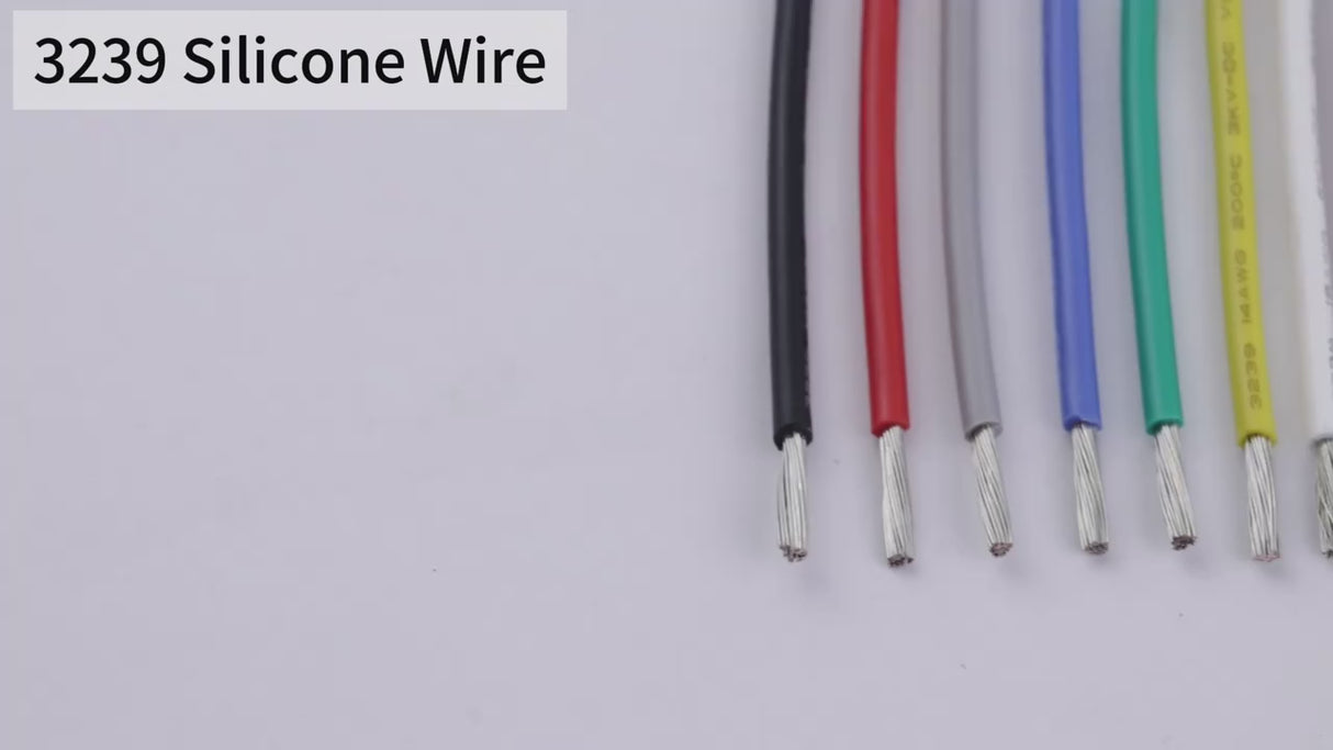 1/10M 14/16/18/20/22/24/26/28/30AWG UL3239 3KV Silicone Wire Insulated Tinned Copper  Electrical Cable 3000V